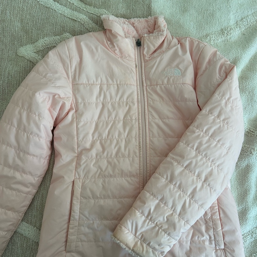 The North Face Kids Light Pink Puffer Jacket